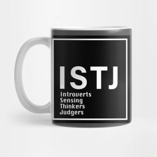 MBTI, ISTJ , 16 Personalities , black Mug